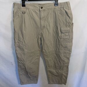 5.11 Tactical Men’s Military Pants Size 40 X 30 Beige Outdoors Cargo Pockets